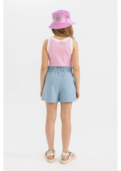 Kız Çocuk Paperbag Jean Şort C9302A824SM