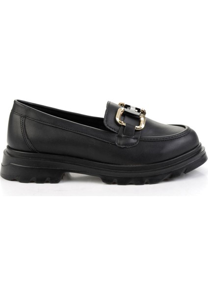 Siyah Kadın Loafer Ayakkabı K01823060909