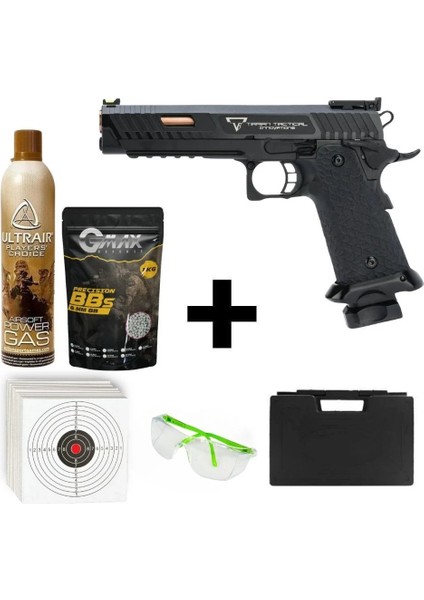 Emg / Taran Tactical Combat Master + Green Gas + 1 kg Bb + Taşıma Çantası + Atış Gözlüğü