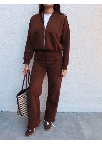 Çimalı Fermuar Detay Şardonlu Eşofman Takım fırsatları