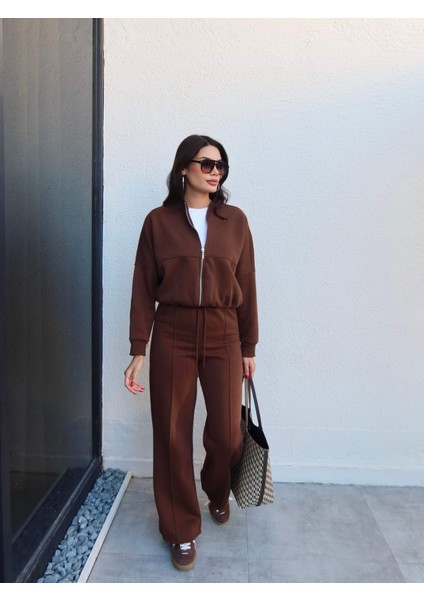 Çimalı Fermuar Detay Şardonlu Eşofman Takım indirimleri