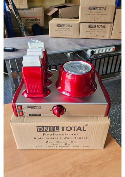 Dntltotal Inox Serisi Kırmızı-Metal 3+1 Ağda Makinesi