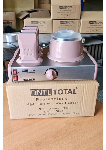 Dntltotal Inox Serisi Pembe-Metal 3+1 Ağda Makinesi fırsatları