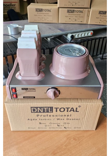 Dntltotal Inox Serisi Pembe-Metal 3+1 Ağda Makinesi indirimleri