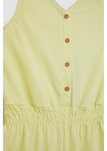 Kız Çocuk Askılı Kısa Tulum C5429A824SM