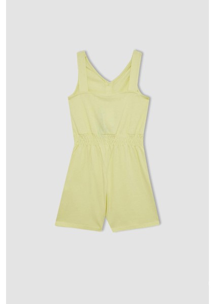 Kız Çocuk Askılı Kısa Tulum C5429A824SM