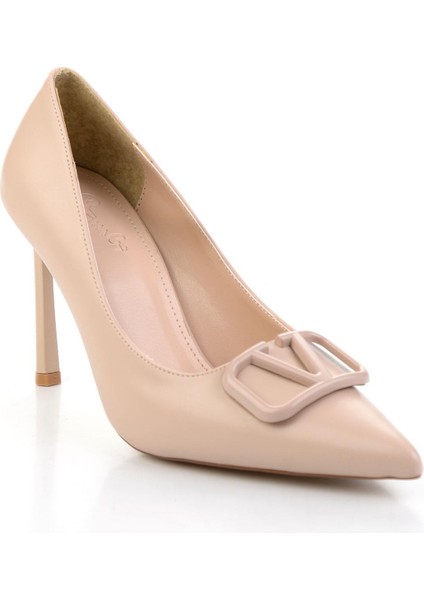 Bej Kadın Klasik Topuklu Ayakkabı K01565015909 fiyatları