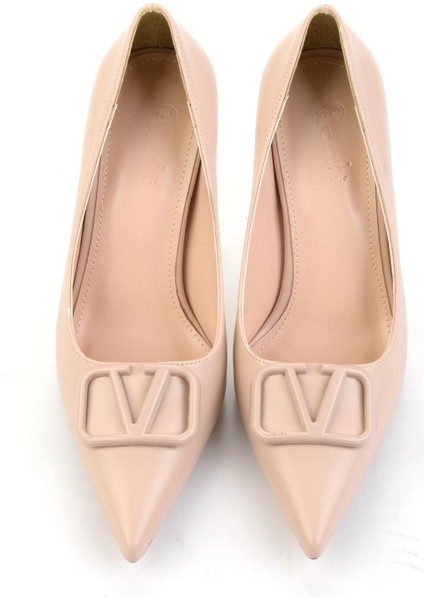 Bej Kadın Klasik Topuklu Ayakkabı K01565015909 fırsatları