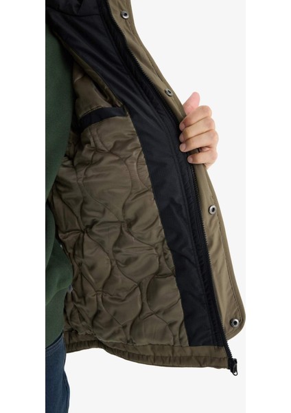 Regular Fit Baskı Detaylı Kapüşonlu Fermuarlı Cepli Mont C7309AX24AU