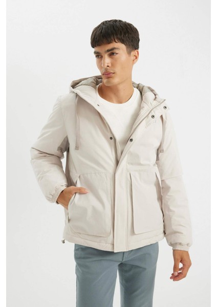 Regular Fit Kapüşonlu Fermuarlı Mont C6595AX24AU