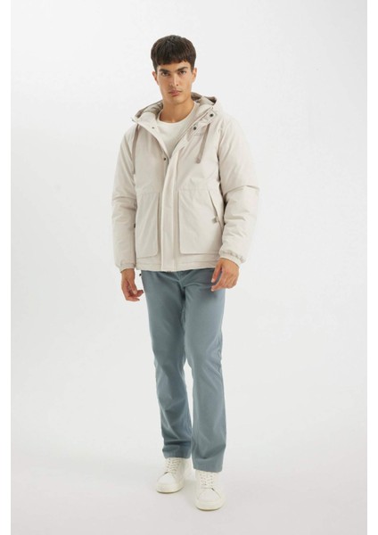 Regular Fit Kapüşonlu Fermuarlı Mont C6595AX24AU