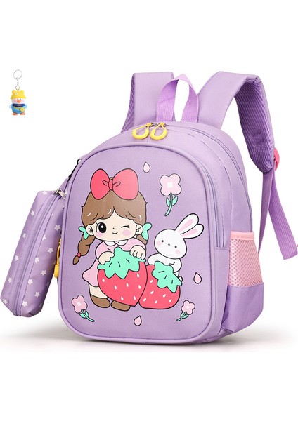 Çocuk Okul Çantası Kız Prenses Bebek Anaokulu Sırt Çantası Kız 3-6 Yaş Hafif Sırt Çantası (Yurt Dışından)
