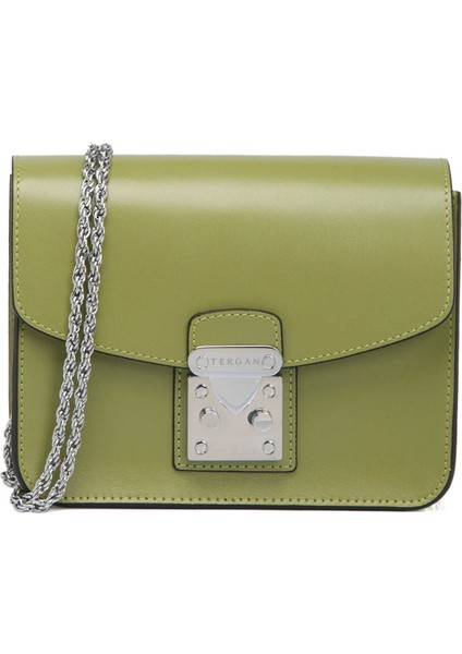 Yeşil Hakiki Deri Kadın Çapraz Askılı Çanta - S25K1BC78972-J2G