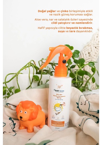 Doğal Güneş Spreyi Spf 50 – 200 ml indirimleri