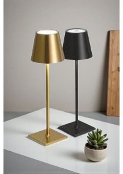 Istanbul Dekoratif Şarjlı LED Dokunmatik & Dimmer Ayarlı Masa Lambası (3 Işık Modu)