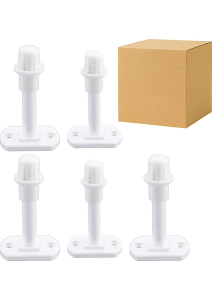 Beyaz 100 Adet Kapı Pencere Arkası Vidalı Silikon Tampon Duvar Boya Koruyucu Koruma Stoper Seti