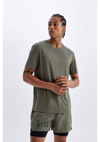 Slim Fit Dar Kesim Fermuarlı Telefon Cepli Sporcu Taytlı Şort Z2147AZ24AU