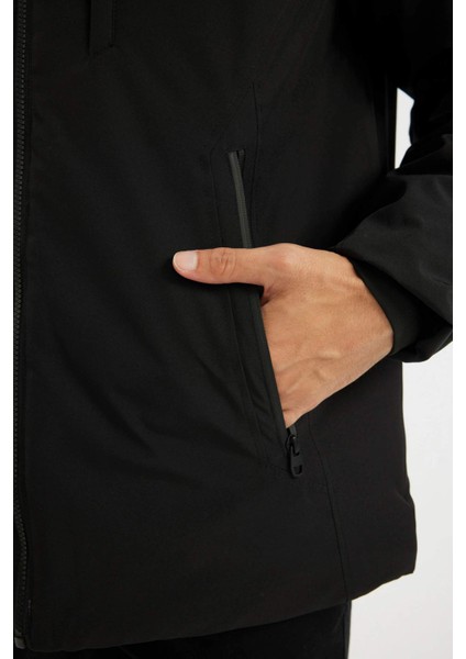 Su İtici Regular Fit Kapüşonlu Fermuarlı Mont A2620AX24WN