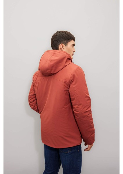 Su İtici Regular Fit Kapüşonlu Fermuarlı Cepli Mont A2620AX24WN