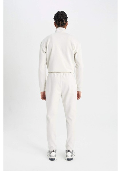 Fit Slim Fit Sporcu İnce Jogger Eşofman Altı Dar Kesim Fermuarlı Basic Düz Standart Paça S3309AZ24AU