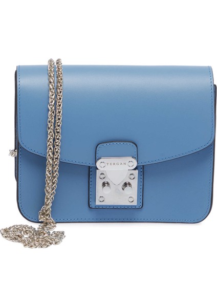 Mavi Hakiki Deri Kadın Çapraz Askılı Çanta - S25K1BC78972-H7G