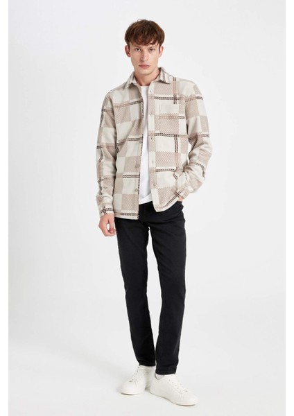 Regular Fit Kareli Polar Uzun Kollu Gömlek V2767AZ24WN