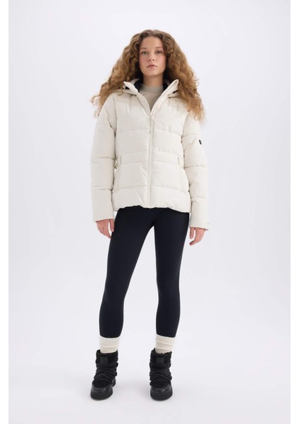 Fit Yüksek Bel İçi Yumuşak Tüylü Beli Saran Basic Düz Sporcu Tayt W8206AZ24AU