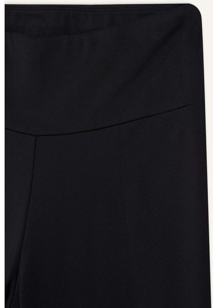 Fit Yüksek Bel İçi Yumuşak Tüylü Beli Saran Basic Düz Sporcu Tayt W8206AZ24AU