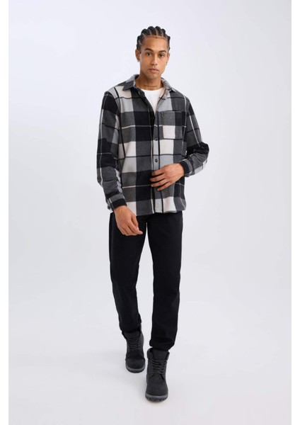 Regular Fit Kareli Polar Uzun Kollu Gömlek V2767AZ24WN