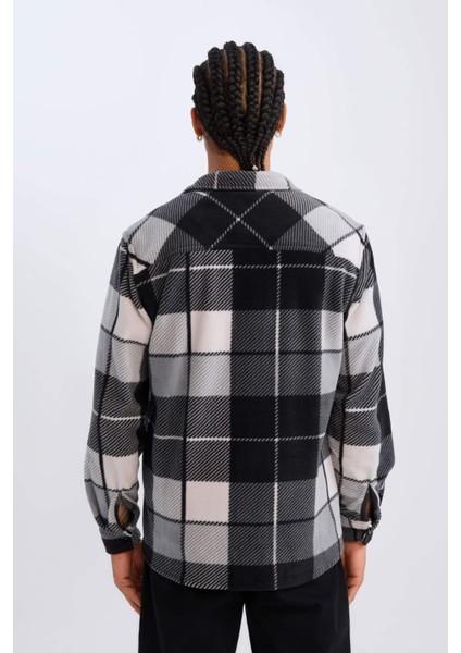 Regular Fit Kareli Polar Uzun Kollu Gömlek V2767AZ24WN