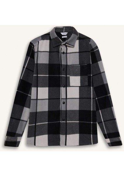 Regular Fit Kareli Polar Uzun Kollu Gömlek V2767AZ24WN