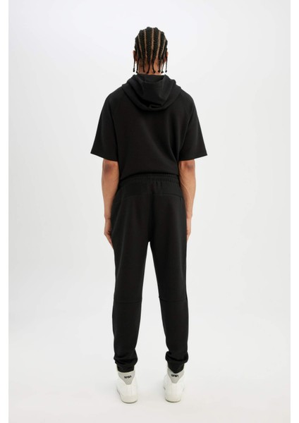 Fit Slim Fit Sporcu İnce Jogger Eşofman Altı Dar Kesim Skuba Dalgıç Kumaş Standart Paça Beli Bağcıklı Lastikli Paça Z9112AZ24AU