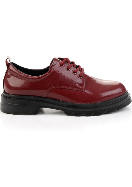 Bordo Kadın Oxford Ayakkabı K01823060798