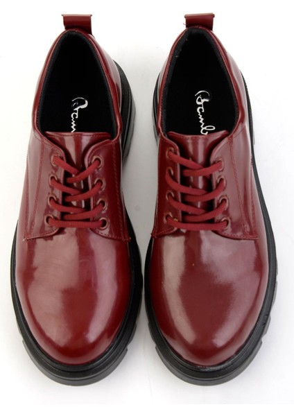 Bordo Kadın Oxford Ayakkabı K01823060798 fırsatları