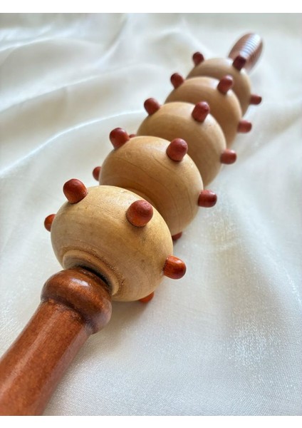 Ahşap Topçuklu Merdane Masaj Aleti – Derin Doku & Dolaşım Destekleyici fiyatları