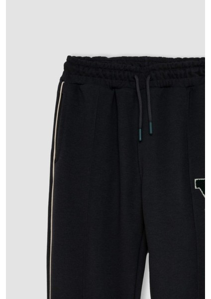 Erkek Çocuk Baskılı Beli Paçası Lastikli Cepli Jogger Okul Eşofman Altı C7229A824AU