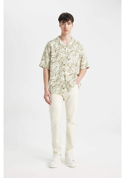 Slim Tapered Fit Dar Kalıp Normal Bel Daralan Paça Jean Pantolon C9743AX24SP