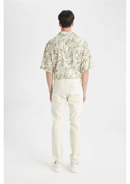 Slim Tapered Fit Dar Kalıp Normal Bel Daralan Paça Jean Pantolon C9743AX24SP