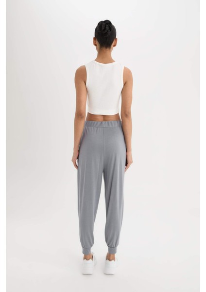 Fit Oversize Geniş Kalıp Pantolon Jogger Paça Standart Boy Modal Kumaş C0492AX24SM