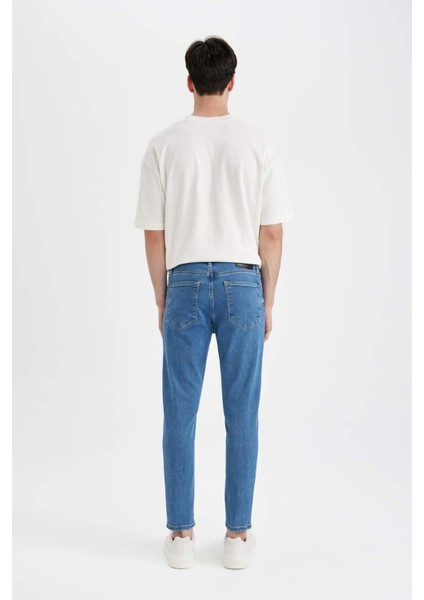 Skinny Crop Fit Dar Rahat Kalıp Normal Bel Ekstra Dar Paça Jean Pantolon C9744AX24SP