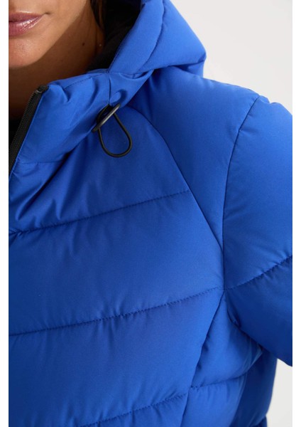 Fit Su İtici Regular Fit Kapüşonlu Fermuarlı Cepli Mont C8141AX24WN