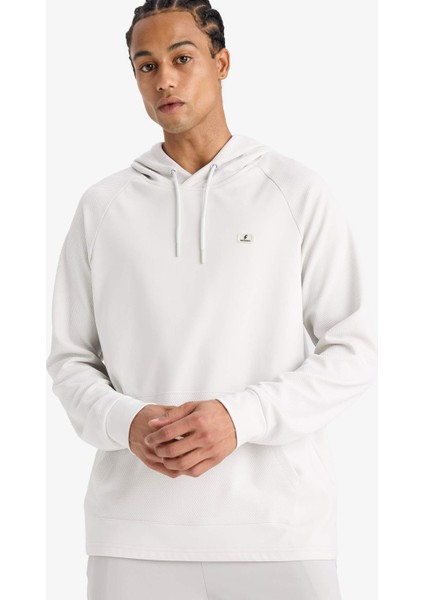 Standart Fit Kapüşonlu Basic Düz Sporcu Sweatshirt C9171AX24AU