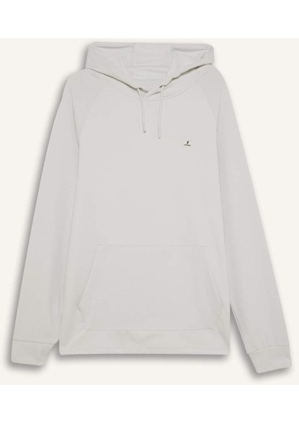 Standart Fit Kapüşonlu Basic Düz Sporcu Sweatshirt C9171AX24AU