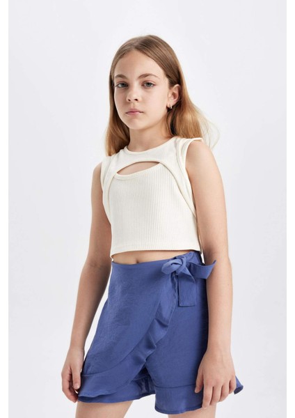 Kız Çocuk Modal Şort Etek C8784A824HS