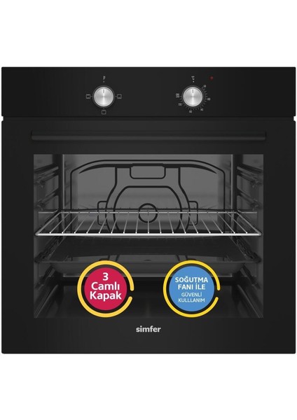 4 Fonksiyon Trend Siyah Metal 3'lü Ankastre Set (Fırın + Ocak + Davlumbaz) fiyatları