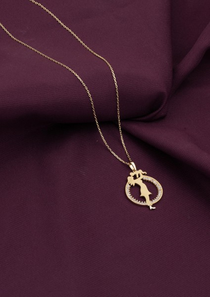 14 Ayar Altın Anne Çocuk Kolyesi fırsatları