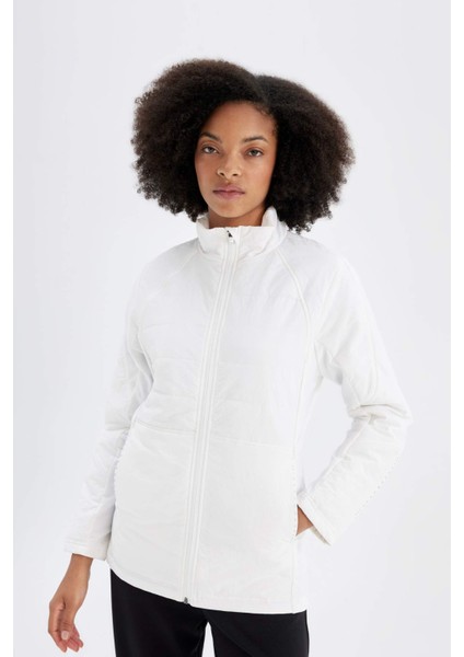 Fit Su Geçirmez Hafif Mont Slim Fit Dar Kesim Kapüşonlu Fermuarlı Cepli Mevsimlik C7802AX24WN