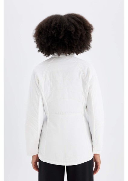 Fit Su Geçirmez Hafif Mont Slim Fit Dar Kesim Kapüşonlu Fermuarlı Cepli Mevsimlik C7802AX24WN