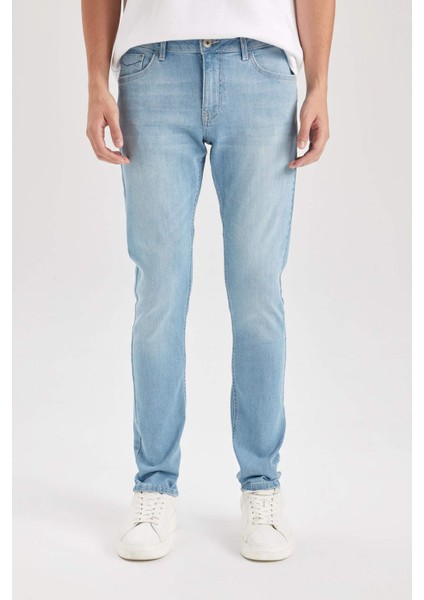 Carlo Skinny Fit Ekstra Dar Kalıp Normal Bel Ekstra Dar Paça Jean Pantolon D0025AX24AU