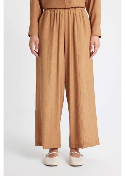 Geniş Paça Basic Düz Harem Pantolon C6483AX24SM